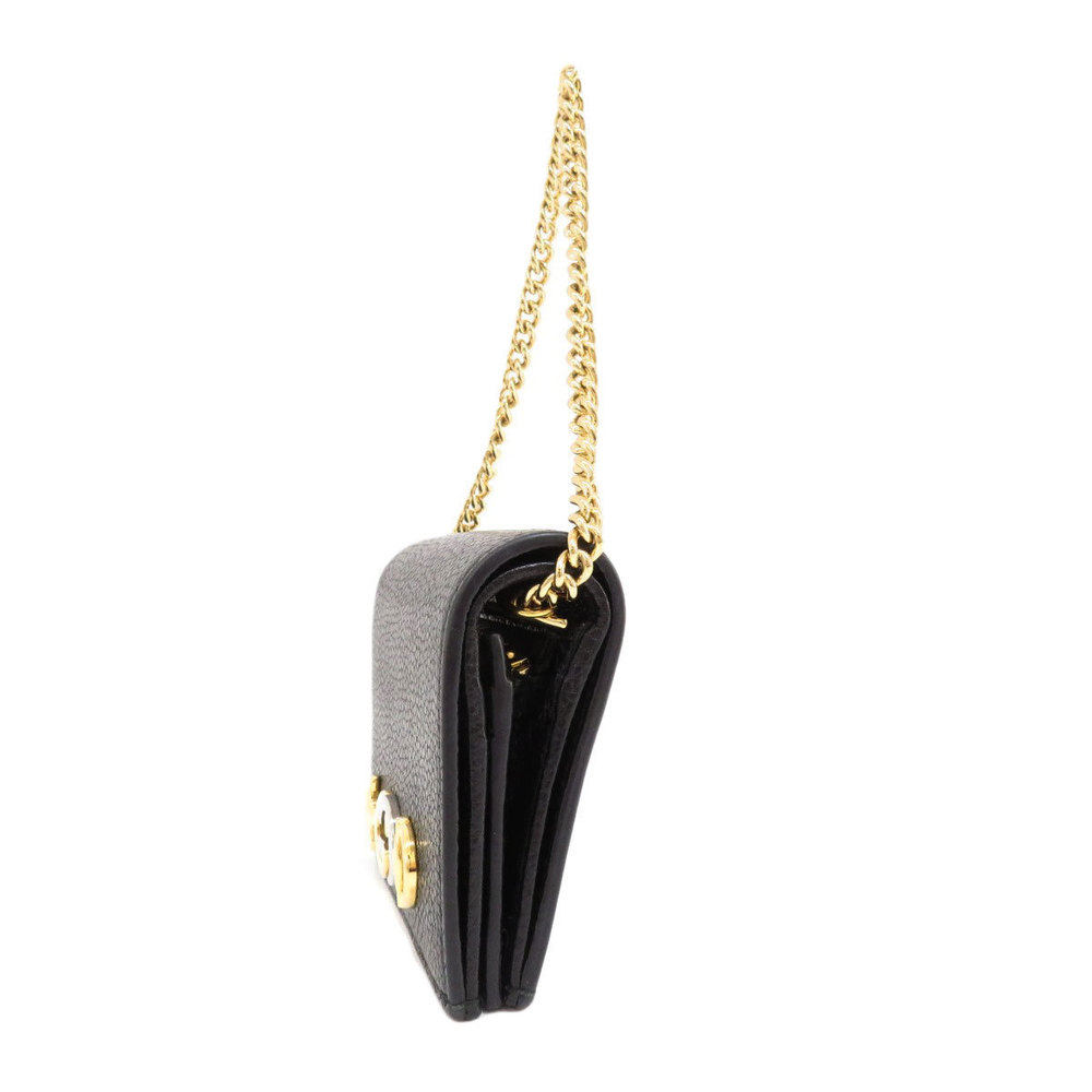 Gucci Zumi Bifold Wallet Chain Coin Purse Leather - Picture 3 of 9